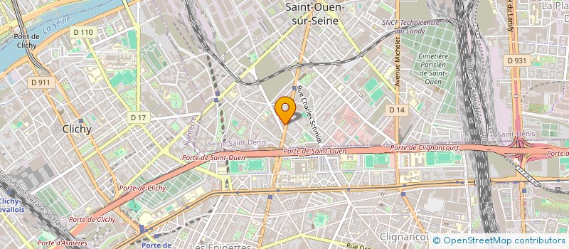 localisation de l'entreprise ESTANNE à SAINT-OUEN-SUR-SEINE