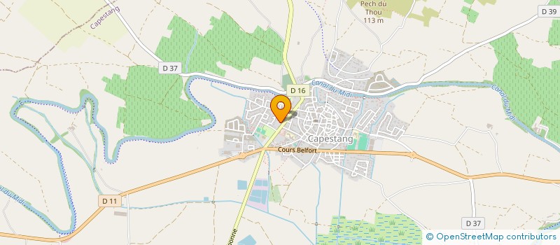 localisation de l'entreprise ESTARLI à CAPESTANG