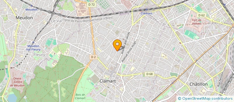localisation de l'entreprise ESTAS à CLAMART