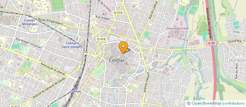 localisation de l'entreprise ESTASSUR COURTAGE  MULHOUSE