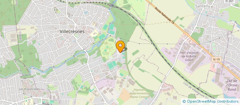 localisation de l'entreprise ESTATE  VILLECRESNES