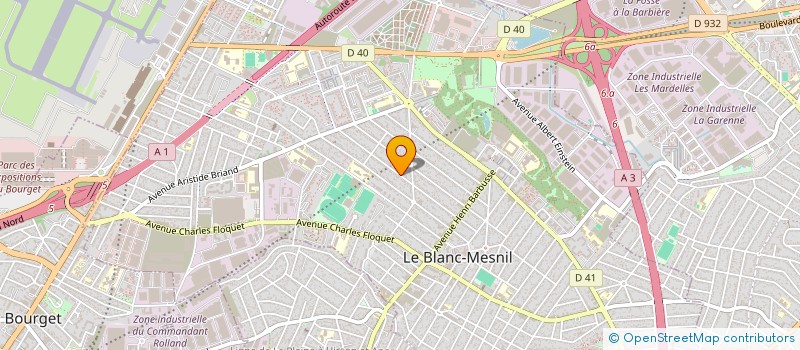localisation de l'entreprise ESTATE BY G.A.C à LE BLANC-MESNIL