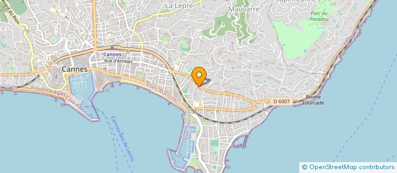 localisation de l'entreprise ESTATE SERVICE à CANNES