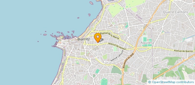 localisation de l'entreprise ESTAUN ARCHITECTURES à BIARRITZ