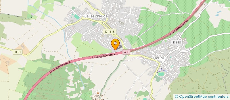 localisation de l'entreprise ESTAVAR  SALLES D'AUDE