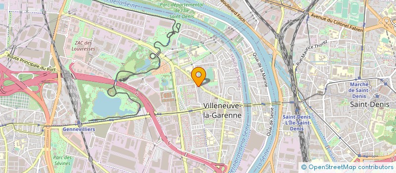 localisation de l'entreprise ESTB à VILLENEUVE-LA-GARENNE