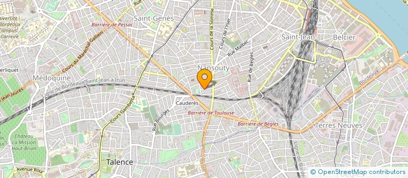 localisation de l'entreprise ESTBA ECOLE SUPERIEURE DE THEATRE EN AQUITAINE  BORDEAUX