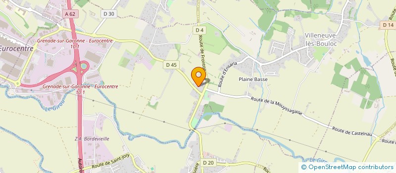 localisation de l'entreprise ESTC  VILLENEUVE-LES-BOULOC