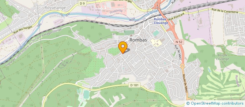 localisation de l'entreprise ESTCAPADE à ROMBAS