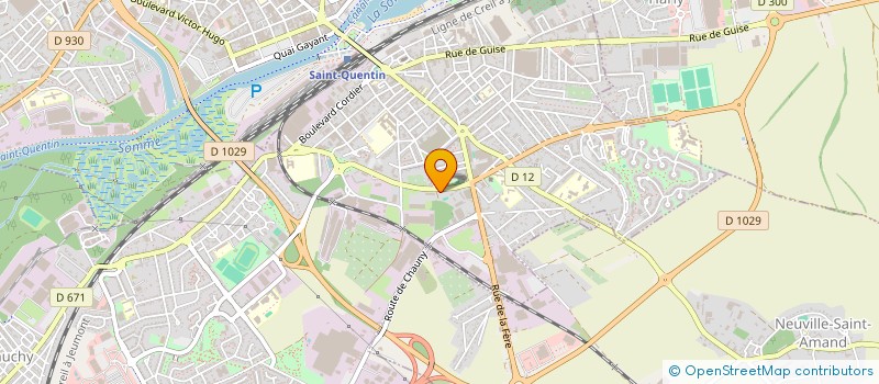 localisation de l'entreprise ESTCOMETHA à SAINT-QUENTIN