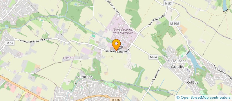 localisation de l'entreprise ESTEAM  FLOURENS