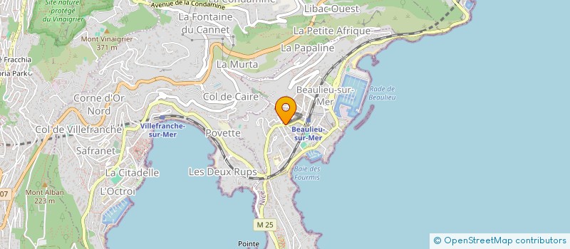 localisation de l'entreprise ESTEBAN à BEAULIEU-SUR-MER