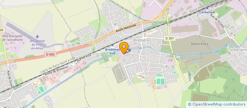 localisation de l'entreprise ESTEBAN  BREBIERES