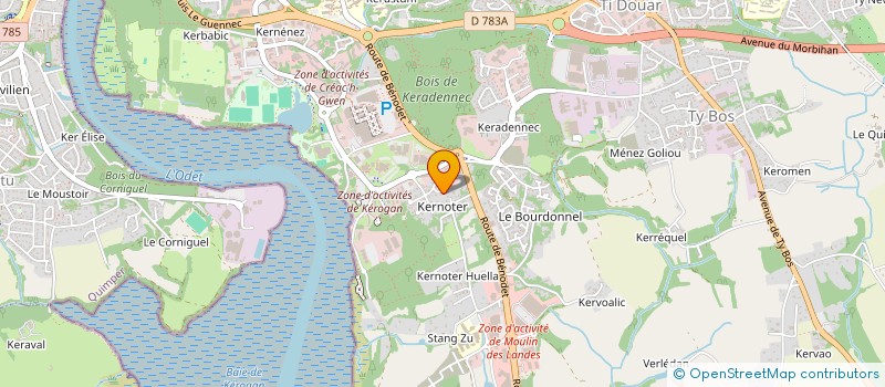 localisation de l'entreprise ESTEBAN à QUIMPER