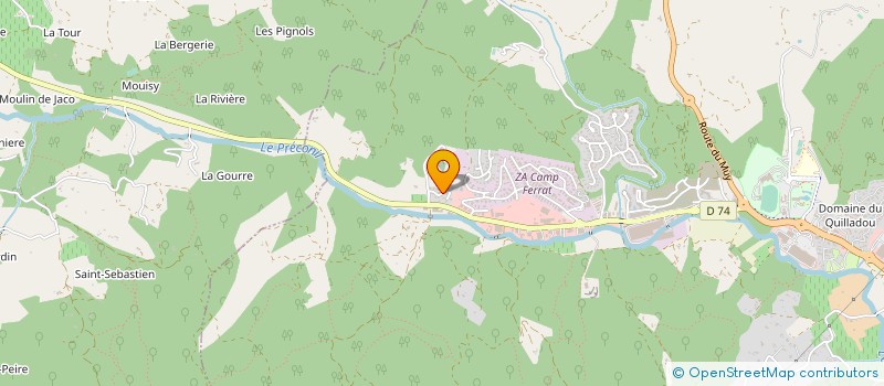 localisation de l'entreprise ESTEBAT à SAINTE-MAXIME