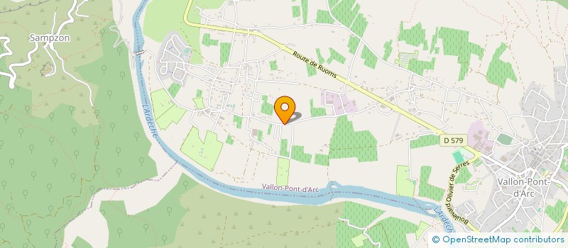 localisation de l'entreprise ESTECA à VALLON PONT D'ARC