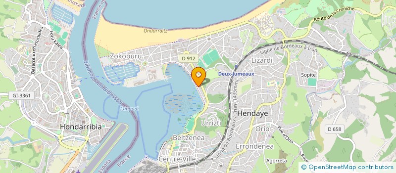 localisation de l'entreprise ESTEKA à HENDAYE