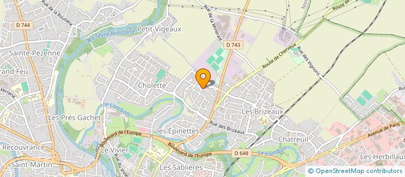 localisation de l'entreprise ESTEL FRANCE SENEGAL  NIORT