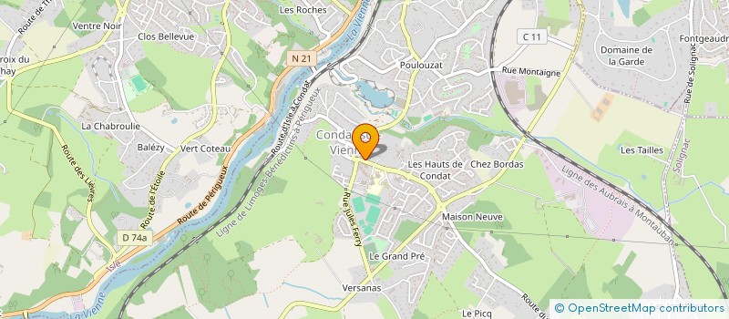 localisation de l'entreprise ESTELA  CONDAT-SUR-VIENNE