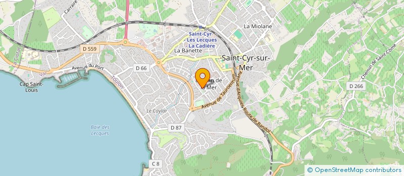 localisation de l'entreprise ESTELA DEL PASTRE à SAINT-CYR-SUR-MER