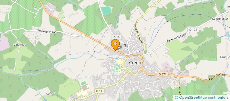 localisation de l'entreprise ESTELA INVEST à CREON