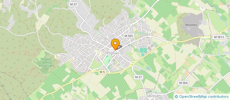 localisation de l'entreprise ESTELAC  PIGNAN