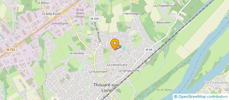 localisation de l'entreprise ESTELANDE  THOUARE-SUR-LOIRE