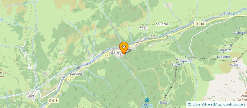 localisation de l'entreprise ESTELAT  BAREGES