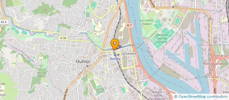 localisation de l'entreprise ESTELEC à OULLINS-PIERRE-BENITE