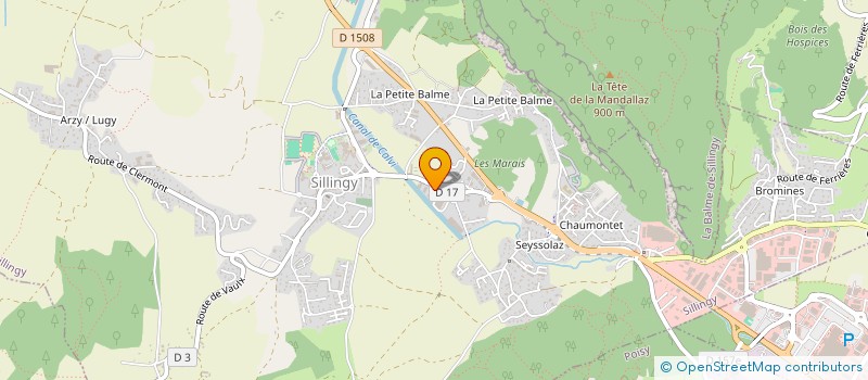 localisation de l'entreprise ESTELEC  SILLINGY