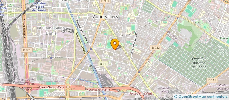 localisation de l'entreprise ESTELLE  AUBERVILLIERS