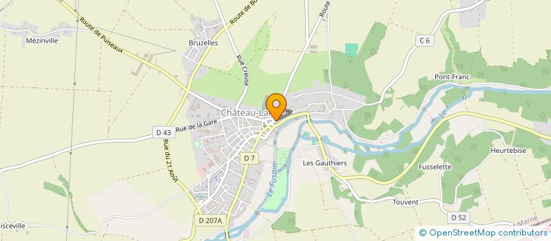 localisation de l'entreprise ESTELLE COIFF  CHATEAU-LANDON