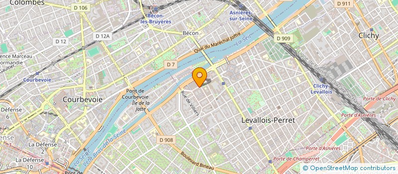 localisation de l'entreprise ESTELYA à LEVALLOIS-PERRET