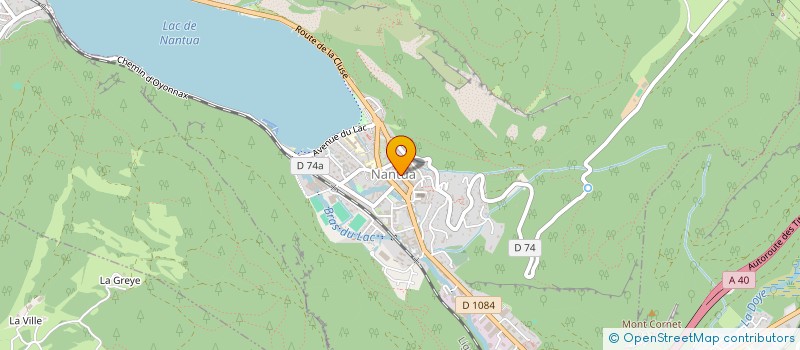 localisation de l'entreprise ESTEMA à NANTUA