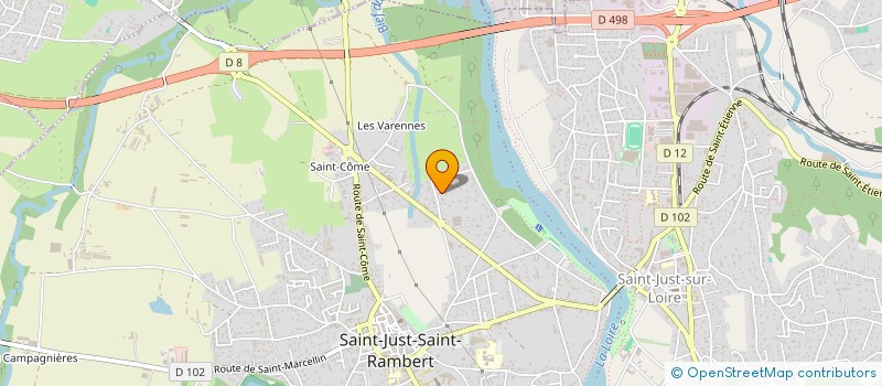localisation de l'entreprise ESTEN SA à SAINT-JUST-SAINT-RAMBERT