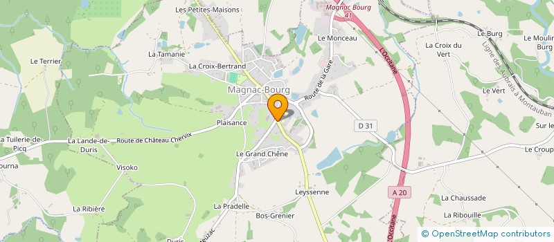 localisation de l'entreprise ESTENRIC II  MAGNAC-BOURG