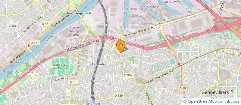 localisation de l'entreprise ESTERA à COLOMBES
