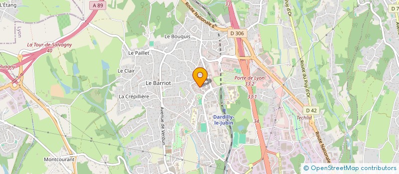 localisation de l'entreprise ESTEREL  DARDILLY