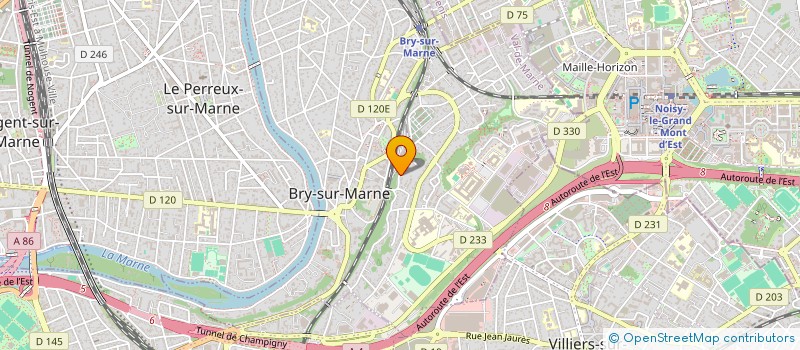 localisation de l'entreprise ESTEREL 69 à BRY-SUR-MARNE