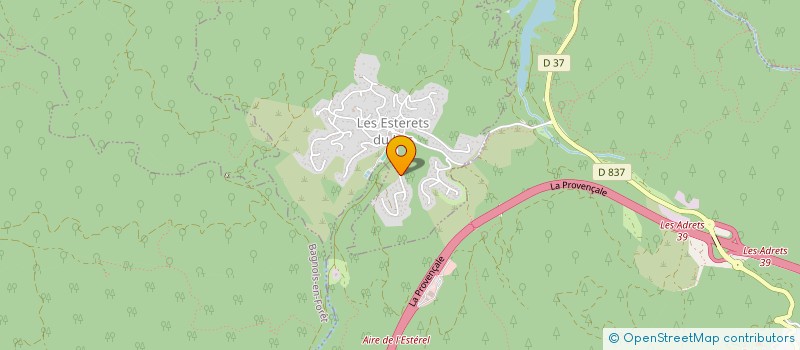 localisation de l'entreprise ESTEREL FERMETURES  SEILLANS
