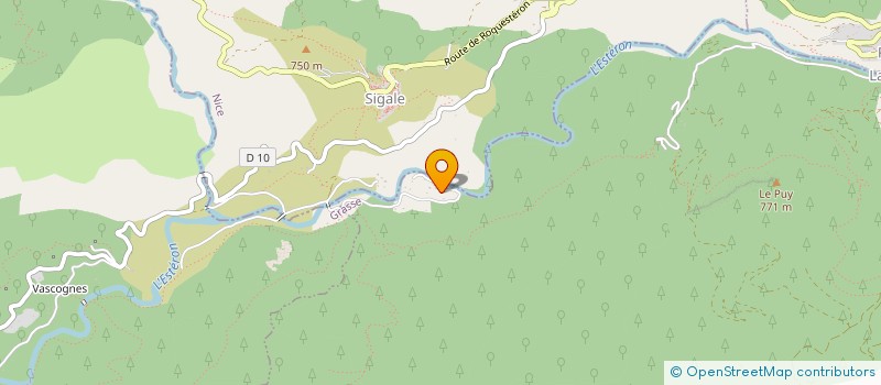 localisation de l'entreprise ESTERON CHALLENGE  ROQUESTERON