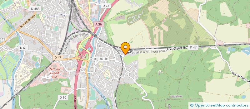 localisation de l'entreprise ESTET à MEROUX-MOVAL