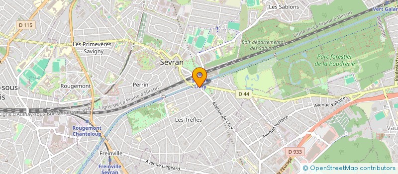 localisation de l'entreprise ESTETICA à SEVRAN