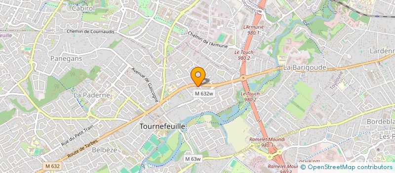 localisation de l'entreprise ESTETOUR à TOURNEFEUILLE