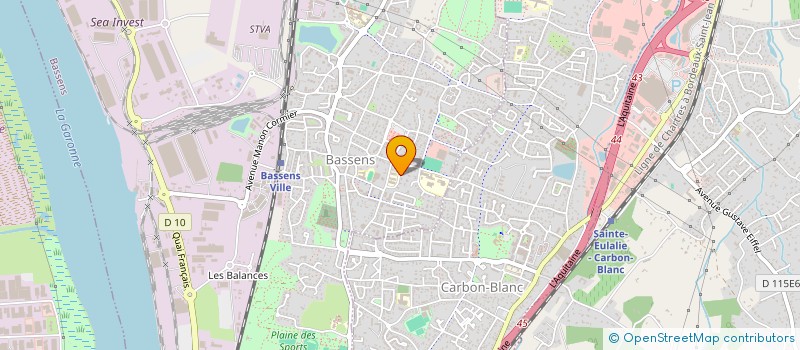 localisation de l'entreprise ESTEVA  BASSENS