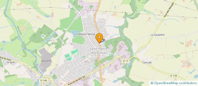 localisation de l'entreprise ESTEVAL 49  MAUGES-SUR-LOIRE