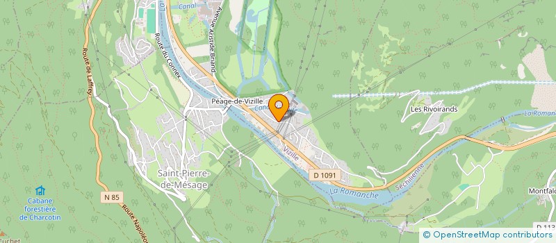 localisation de l'entreprise ESTEVAO CHARPENTE  VIZILLE