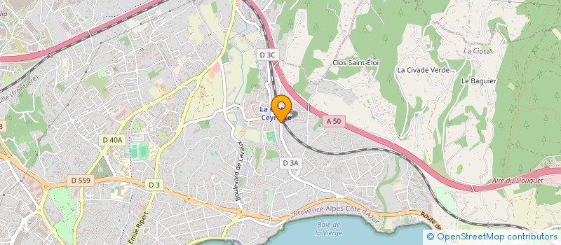 localisation de l'entreprise ESTEVE LO  LA CIOTAT