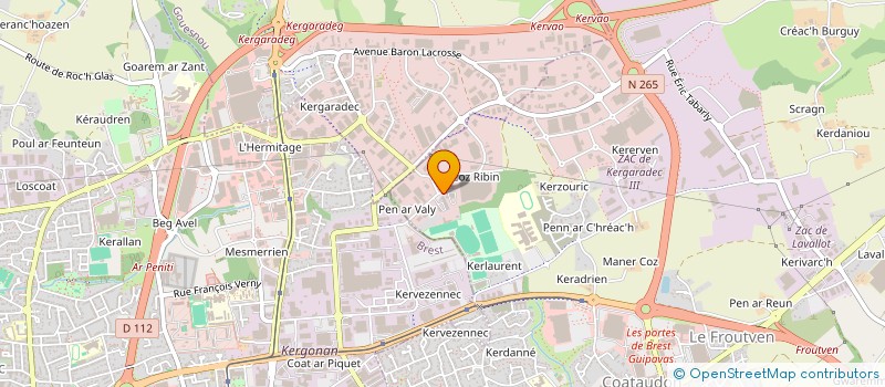 localisation de l'entreprise ESTEVE RECYCLAGE à GUIPAVAS