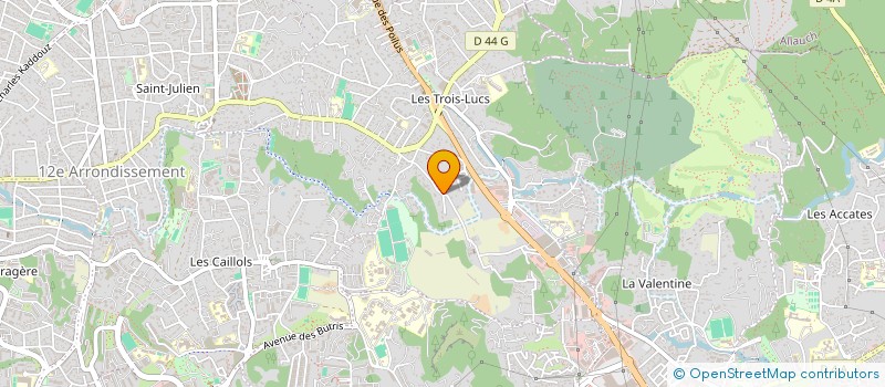 localisation de l'entreprise ESTEVENIN REMY TRAVAUX PUBLICS 13 à MARSEILLE